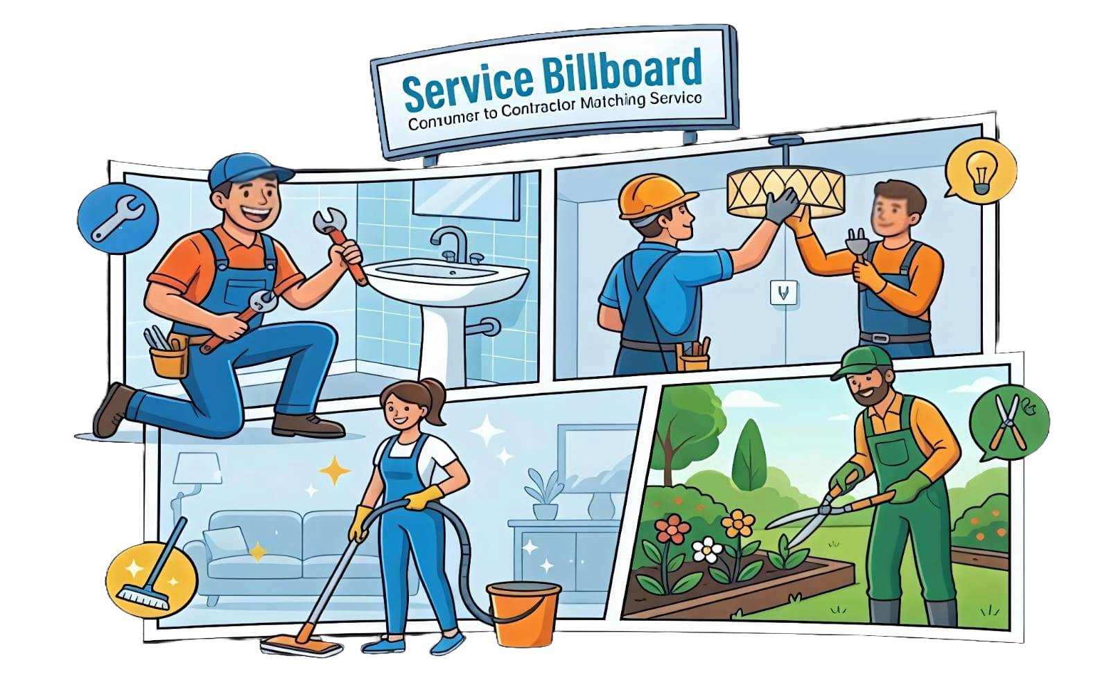Home services illustration